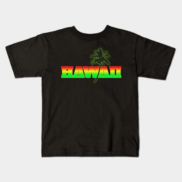 Hawaii t-shirt designs Kids T-Shirt by Coreoceanart